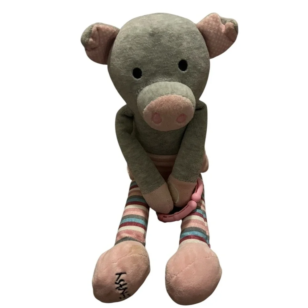Scentsy Sidekick Pippy the Pig Plush Lovey Teething Ring